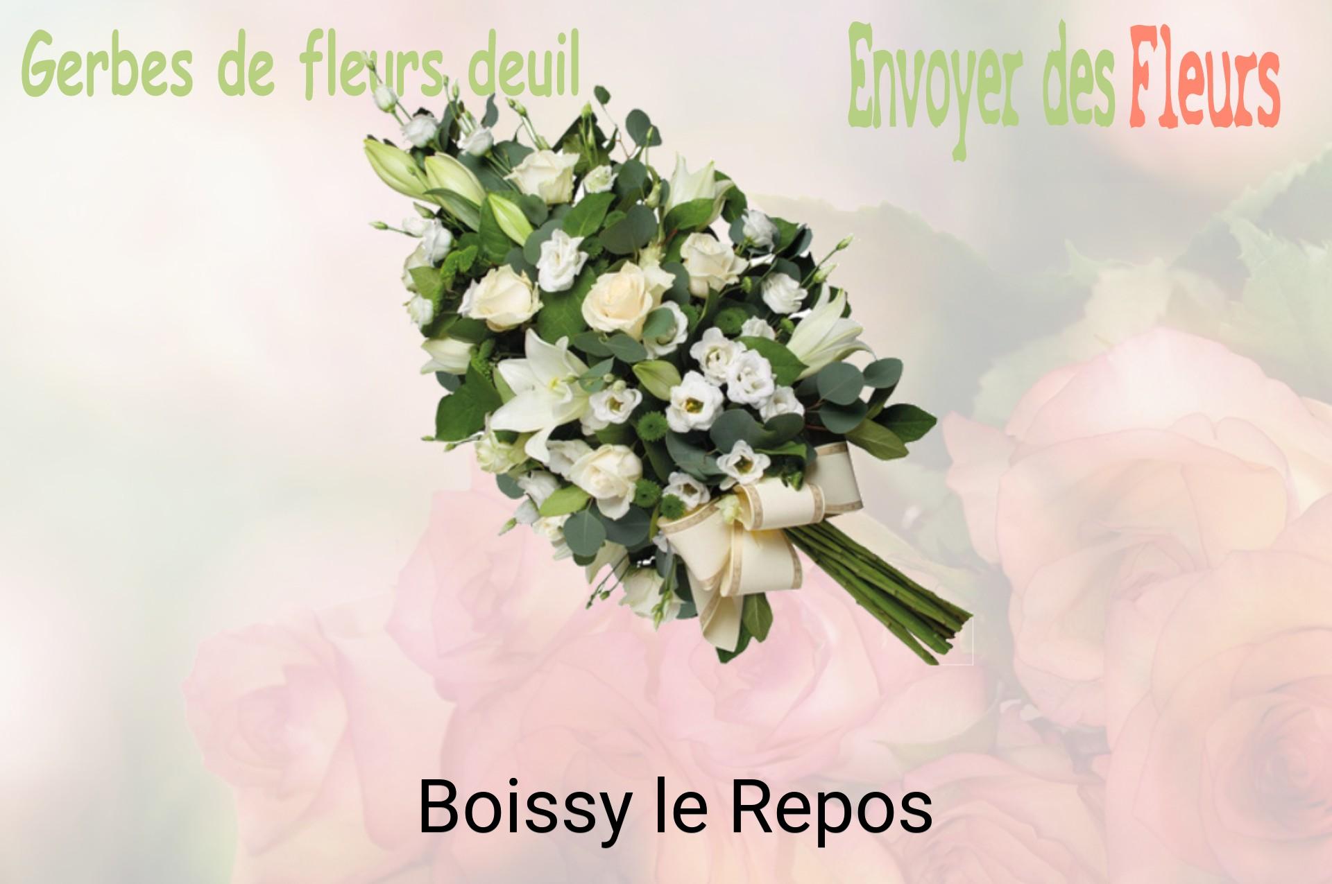 Gerbe de fleurs de deuil livrée à Boissy-le-Repos